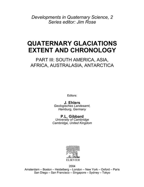 Produktbild: Quaternary Glaciations - Extent and Chronology
