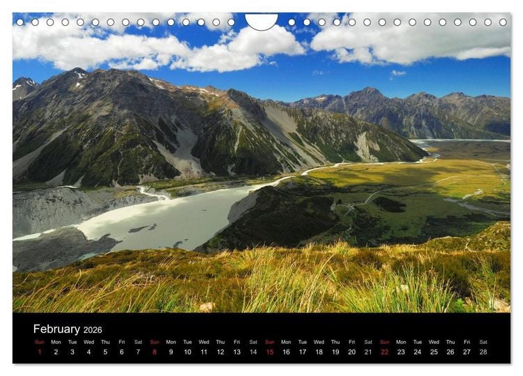 Produktbild: New Zealand (Wall Calendar 2026 DIN A4 landscape), CALVENDO 12 Month Wall Calendar