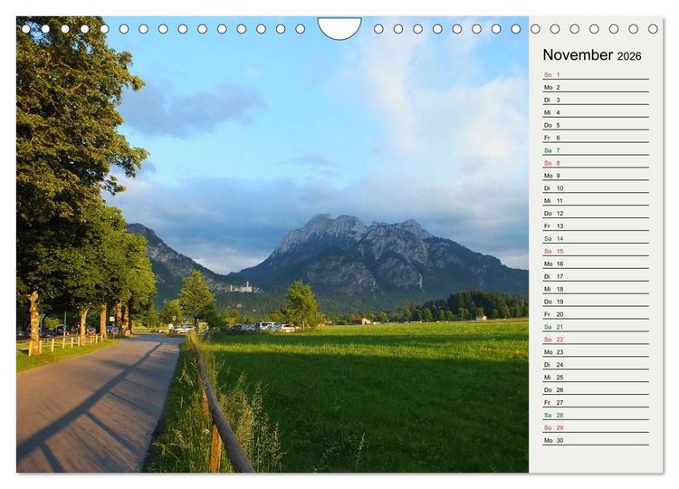 Produktbild: Schwangauer Momente (Wandkalender 2026 DIN A4 quer), CALVENDO Monatskalender