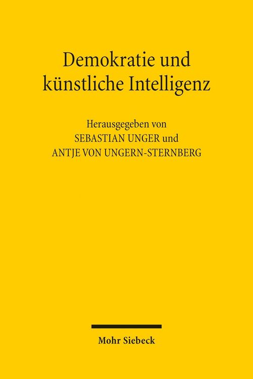 Produktbild: Demokratie und k&uuml;nstliche Intelligenz