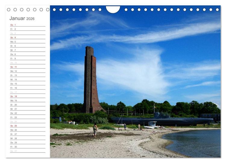 Produktbild: Laboe - Ostsee - Sommer (Wandkalender 2026 DIN A4 quer), CALVENDO Monatskalender