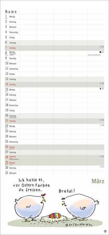 Produktbild: Peter Butschkow: Familienplaner 2027