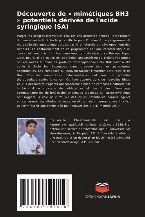 Produktbild: D&eacute;couverte de ' mim&eacute;tiques BH3 ' potentiels d&eacute;riv&eacute;s de l'acide syringique (SA)