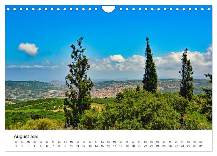 Produktbild: Kretas Traumlandschaften (Wandkalender 2026 DIN A4 quer), CALVENDO Monatskalender