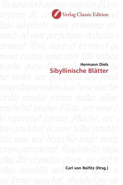 Produktbild: Diels, H: Sibyllinische Bl&auml;tter