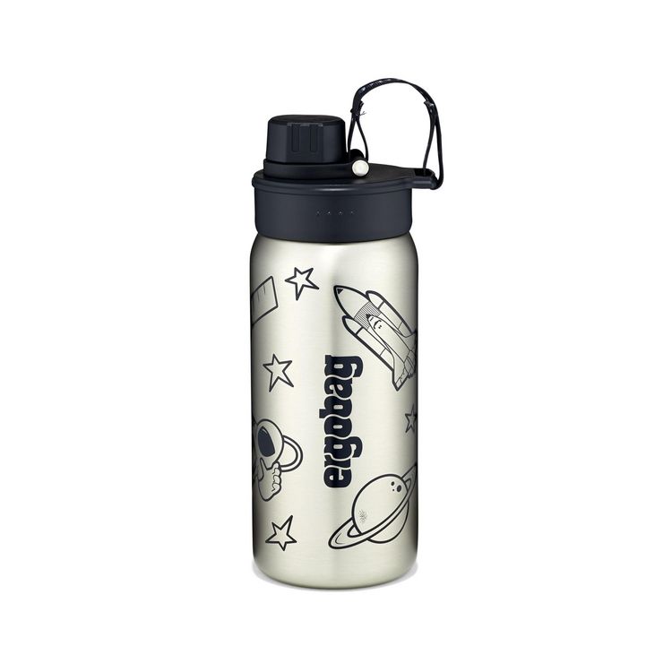 Produktbild: Ergobag Edelstahl Trinkflasche Schwarz