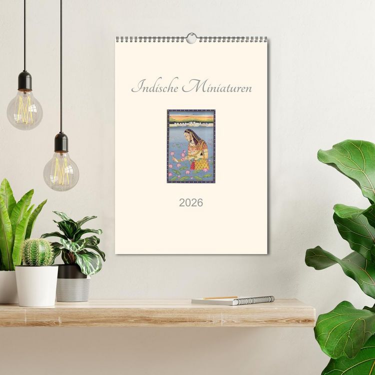 Produktbild: Indische Miniaturen (Wandkalender 2026 DIN A3 hoch), CALVENDO Monatskalender