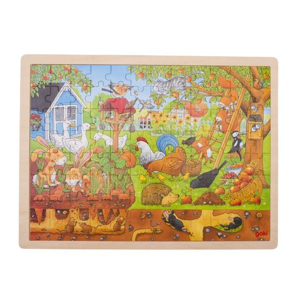Produktbild: Einlegepuzzle Unser Garten &uuml;ber und unter der Erde