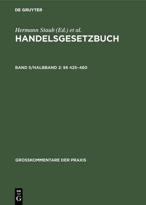 Produktbild: &sect;&sect; 425-460