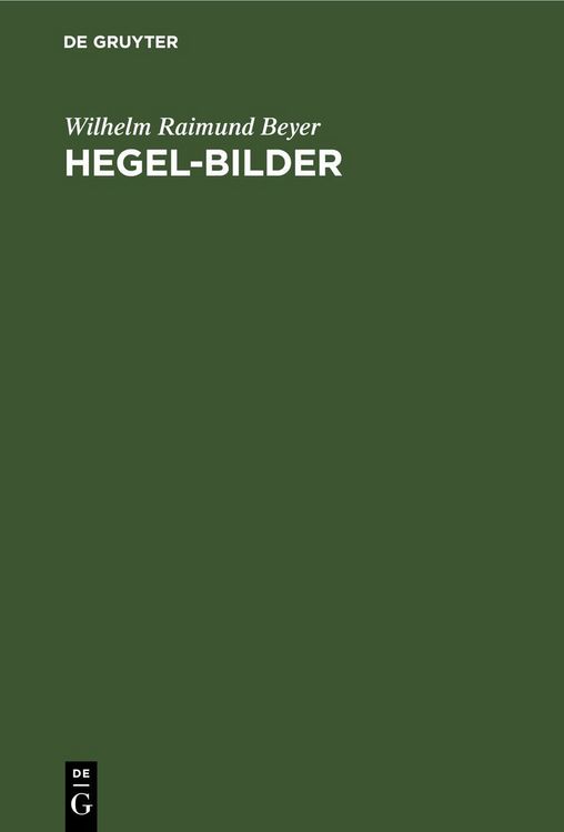 Produktbild: Hegel-Bilder