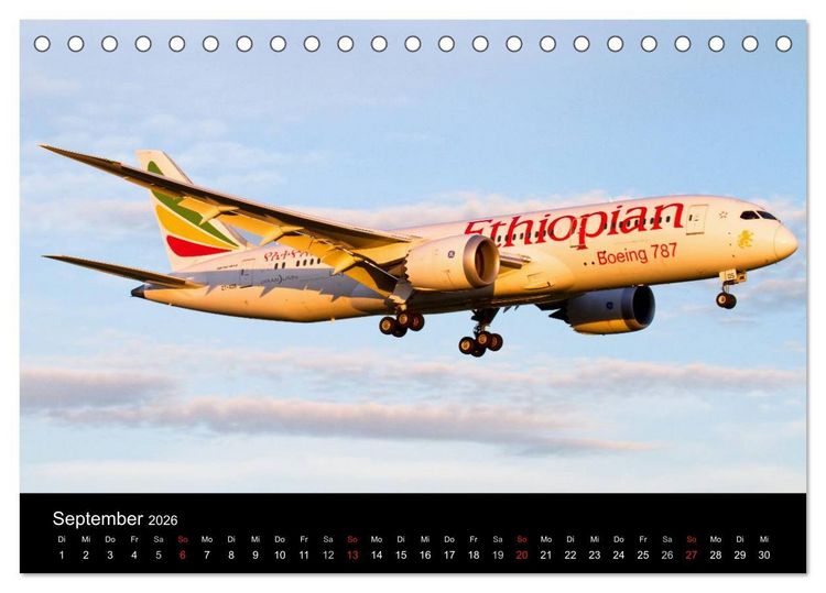 Produktbild: Sch&ouml;nheit der Flugzeuge (Tischkalender 2026 DIN A5 quer), CALVENDO Monatskalender