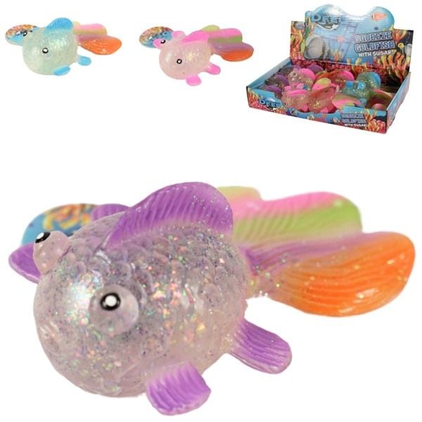 Produktbild: Display Sugar Squish Goldfisch 12St&uuml;ck / 3 fach sortiert 12 cm