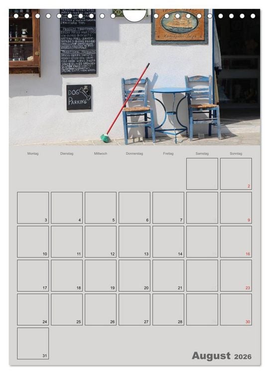 Produktbild: Kykladen, Perlen der &Auml;g&auml;is (Wandkalender 2026 DIN A4 hoch), CALVENDO Monatskalender