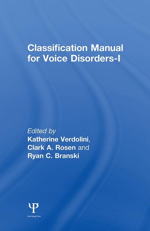 Produktbild: Classification Manual for Voice Disorders-I