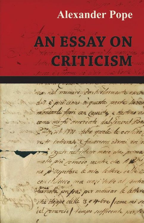Produktbild: An Essay on Criticism