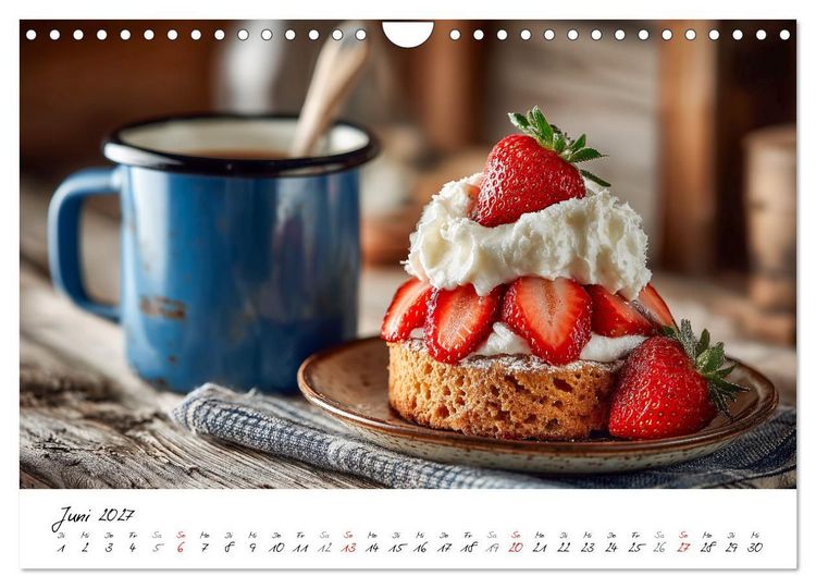 Produktbild: Klassiker aus Omas K&uuml;che - Zw&ouml;lf Kuchen mit Nostalgie-Gef&uuml;hl (Wandkalender 2027 DIN A4 quer), CALVENDO Monatskalender