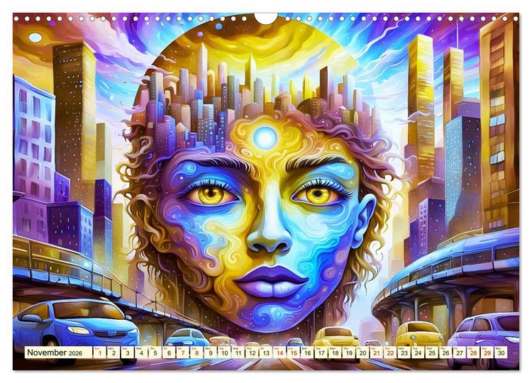 Produktbild: Faces of the metropolis (Wall Calendar 2026 DIN A3 landscape), CALVENDO 12 Month Wall Calendar