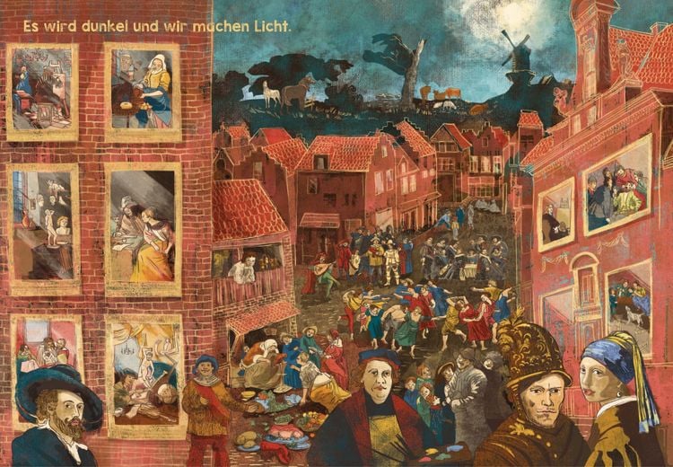 Produktbild: Das gro&szlig;e Wimmelbuch der Kunst