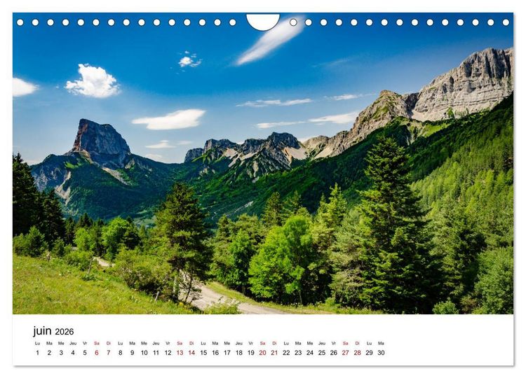 Produktbild: Les chemins du Vercors (Calendrier mural 2026 DIN A4 vertical), CALVENDO calendrier mensuel