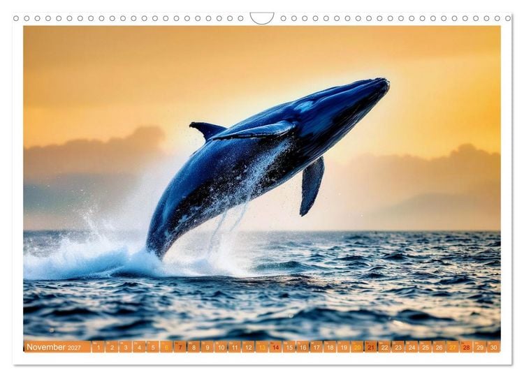 Produktbild: Whale Watching (Wandkalender 2027 DIN A3 quer), CALVENDO Monatskalender