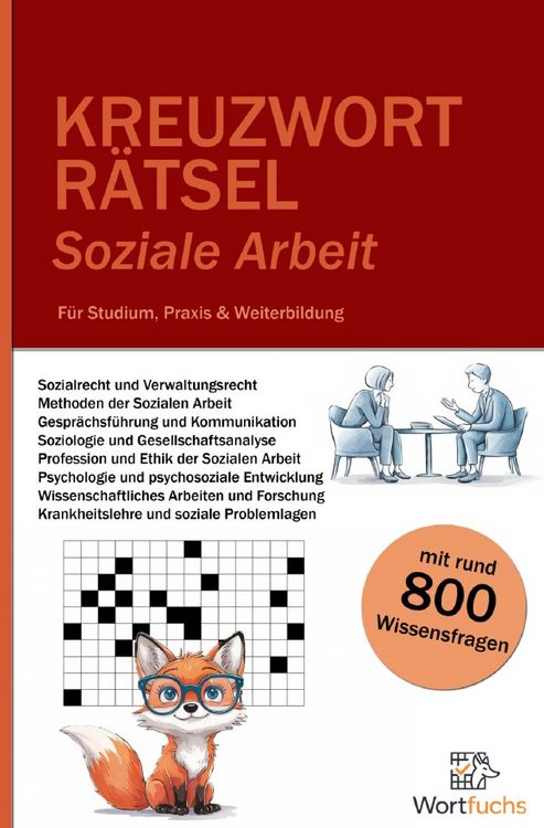 Produktbild: Kreuzwortr&auml;tsel Soziale Arbeit - 56 R&auml;tsel mit L&ouml;sungen | Fachbegriffe spielerisch lernen