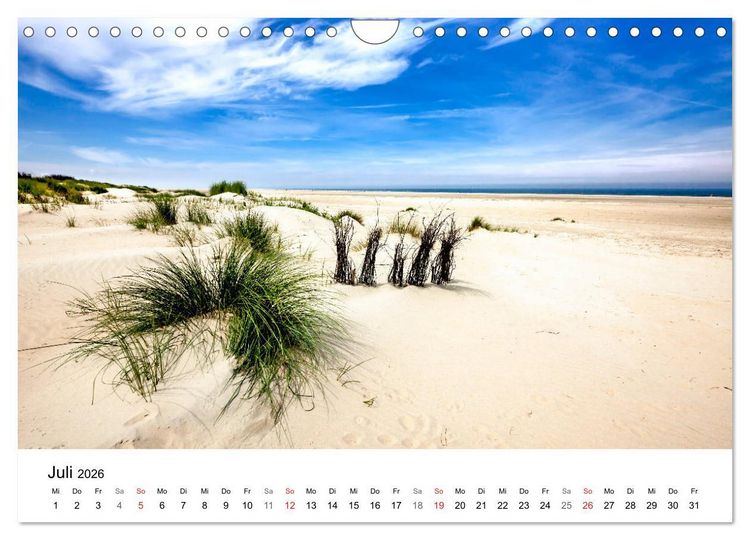 Produktbild: Borkum - Inselblicke (Wandkalender 2026 DIN A4 quer), CALVENDO Monatskalender