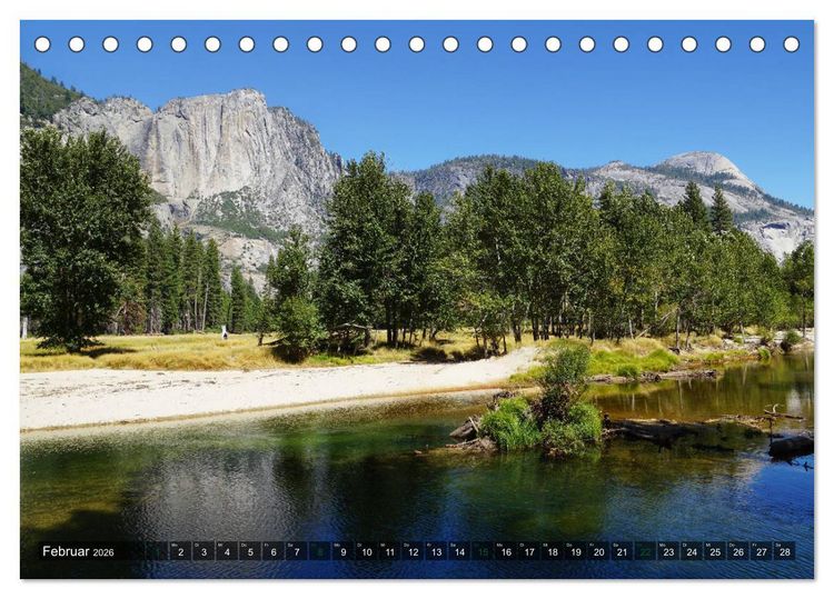 Produktbild: Yosemite Nationalpark (Tischkalender 2026 DIN A5 quer), CALVENDO Monatskalender