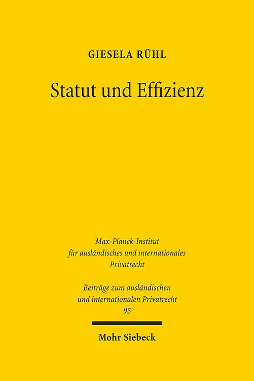 Produktbild: Statut und Effizienz