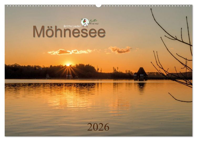 Produktbild: M&ouml;hnesee - das westf&auml;lische Meer (Wandkalender 2026 DIN A2 quer), CALVENDO Monatskalender