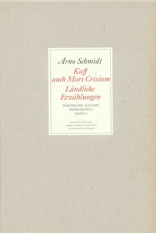 Produktbild: Bargfelder Ausgabe. Werkgruppe I. Romane, Erz&auml;hlungen, Gedichte, Juvenilia