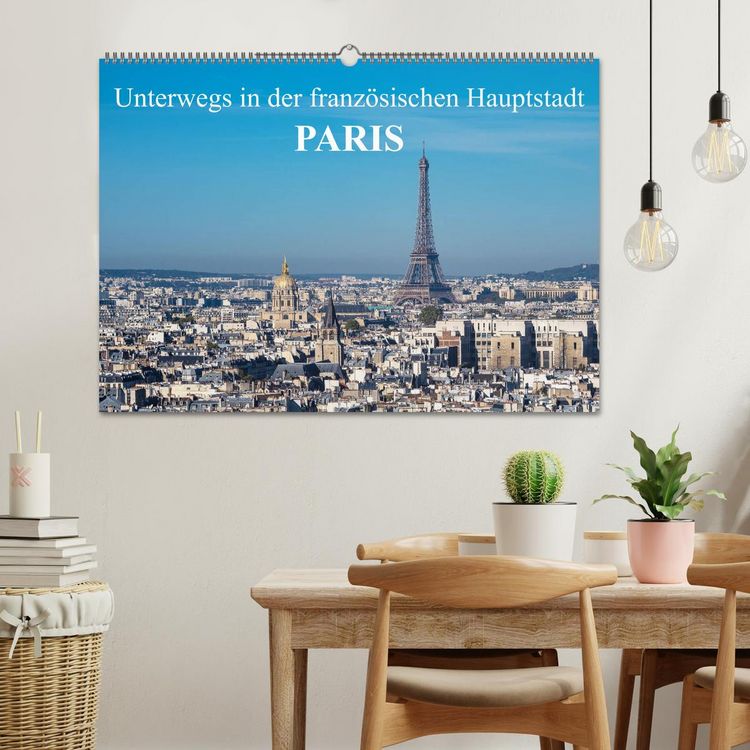 Produktbild: Unterwegs in der franz&ouml;sischen Hauptstadt Paris (Wandkalender 2026 DIN A2 quer), CALVENDO Monatskalender