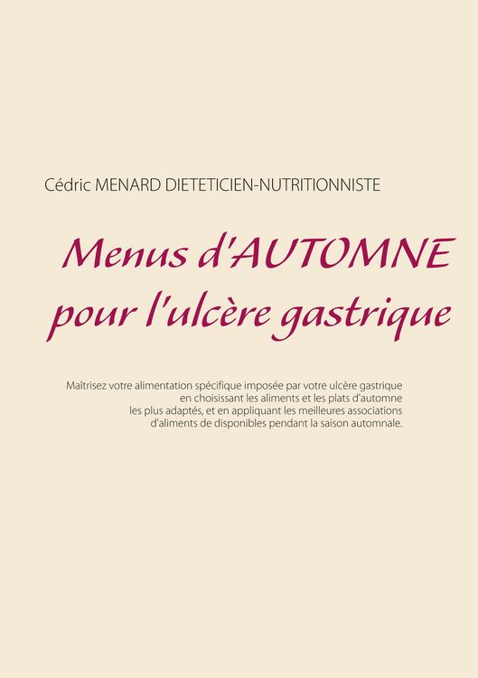Produktbild: Menus d'automne pour l'ulc&egrave;re gastrique