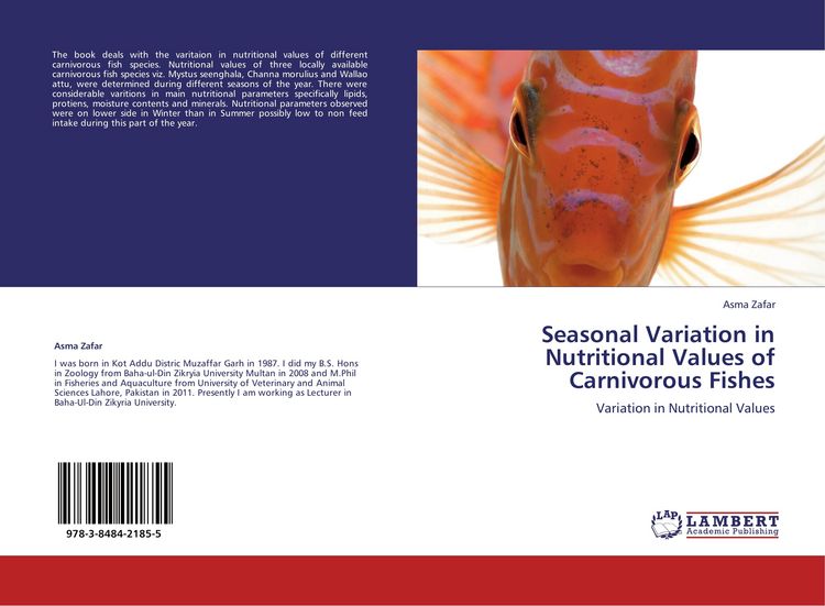 Produktbild: Seasonal Variation in Nutritional Values of Carnivorous Fishes