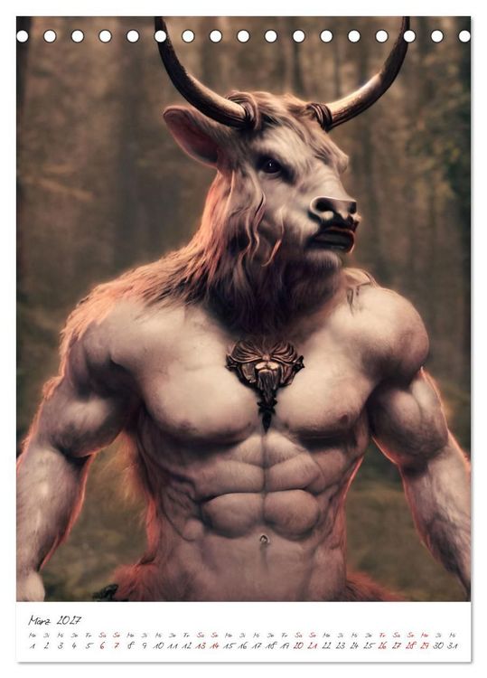 Produktbild: Dark Fantasy Art - Helden und Monster (Tischkalender 2027 DIN A5 hoch), CALVENDO Monatskalender
