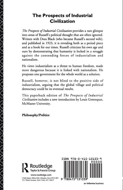 Produktbild: The Prospects of Industrial Civilisation