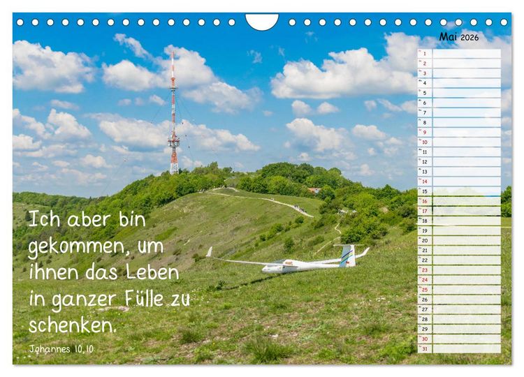 Produktbild: Heimat Hesselberg (Wandkalender 2026 DIN A4 quer), CALVENDO Monatskalender