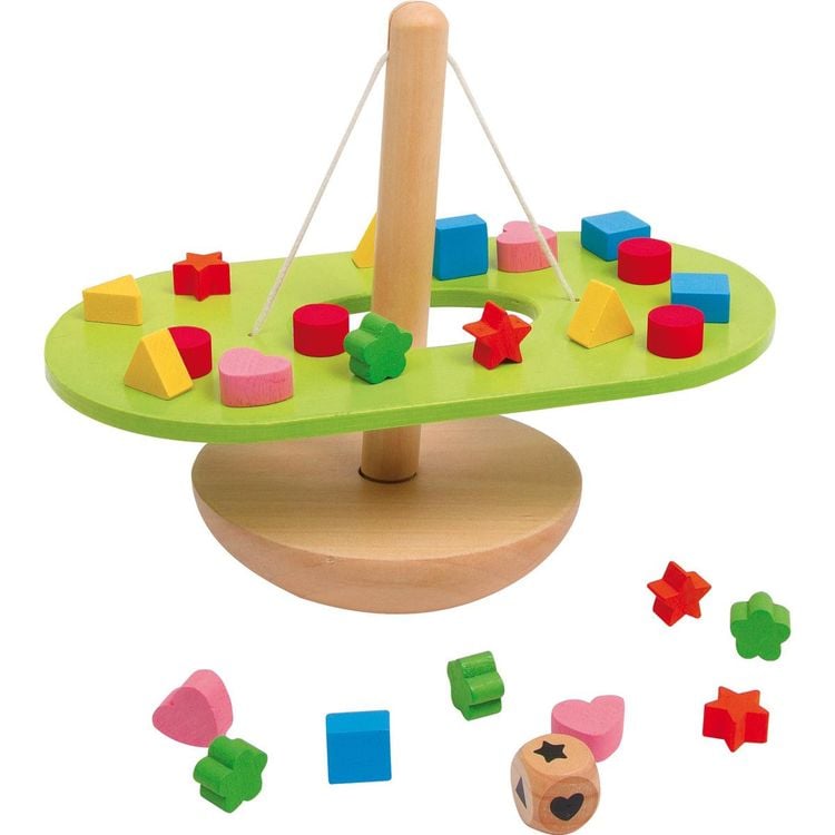 Bild vom Artikel Small foot 3360 - Balancierwippe, Holz, 26-teilig, Würfelspiel, Feinmotorik-Spiel vom Autor 