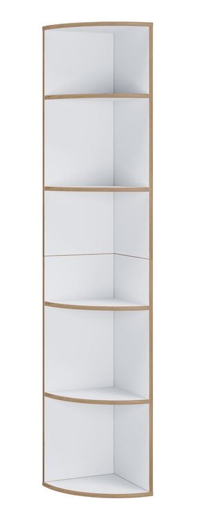 Produktbild: Elegantes Holzregal Eckregal Regal Salia 5fach