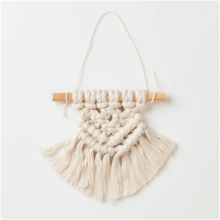 Produktbild: Makramee Set, Wandbehang, 1 Stk &agrave; ca. 13 x 13cm