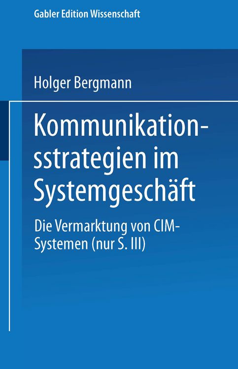 Produktbild: Kommunikationsstrategien im Systemgesch&auml;ft