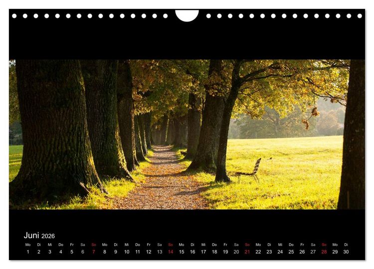 Produktbild: Alpenrand zwischen Isar und Lech (Wandkalender 2026 DIN A4 quer), CALVENDO Monatskalender