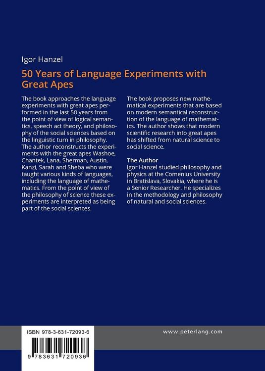 Produktbild: 50 Years of Language Experiments with Great Apes
