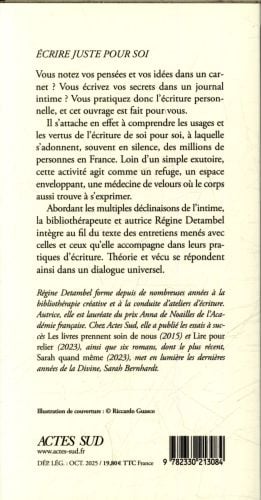 Produktbild: Ecrire juste pour soi : les mots prennent soin de nous : essai