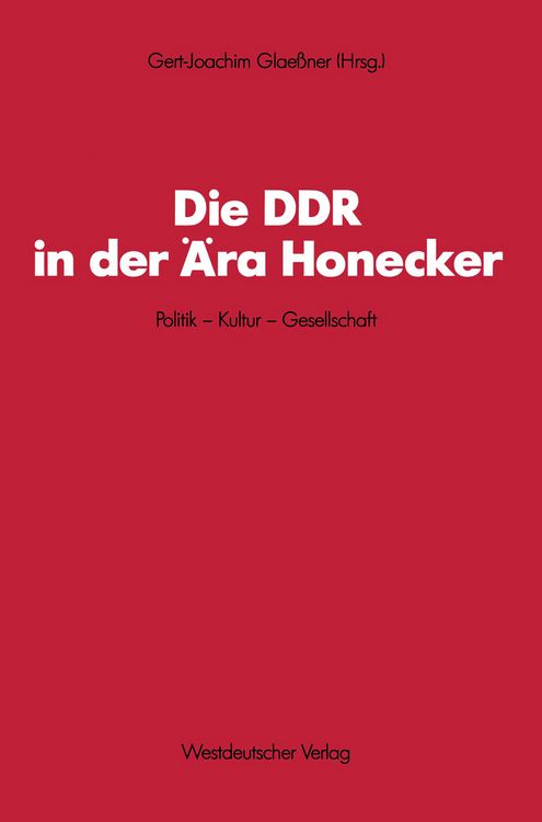 Produktbild: Die DDR in der &Auml;ra Honecker