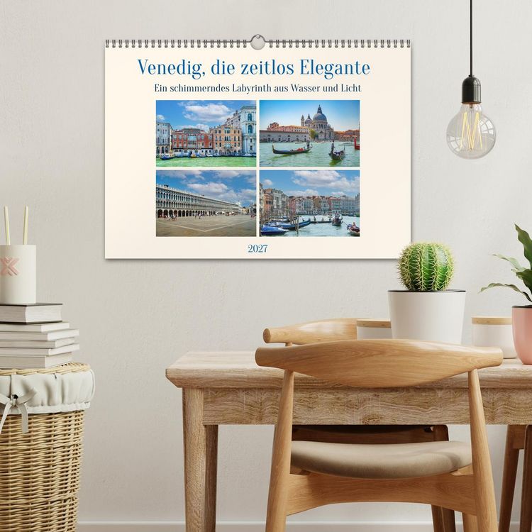 Produktbild: Venedig, die zeitlos Elegante (Wandkalender 2027 DIN A3 quer), CALVENDO Monatskalender
