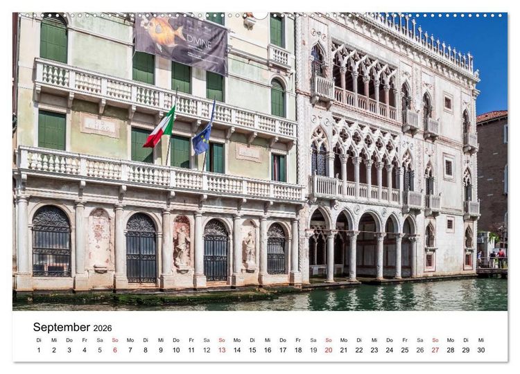 Produktbild: Die Attraktionen von Venedig (hochwertiger Premium Wandkalender 2026 DIN A2 quer), Kunstdruck in Hochglanz