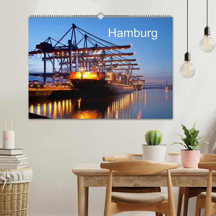 Produktbild: Hamburg (Wandkalender 2026 DIN A2 quer), CALVENDO Monatskalender