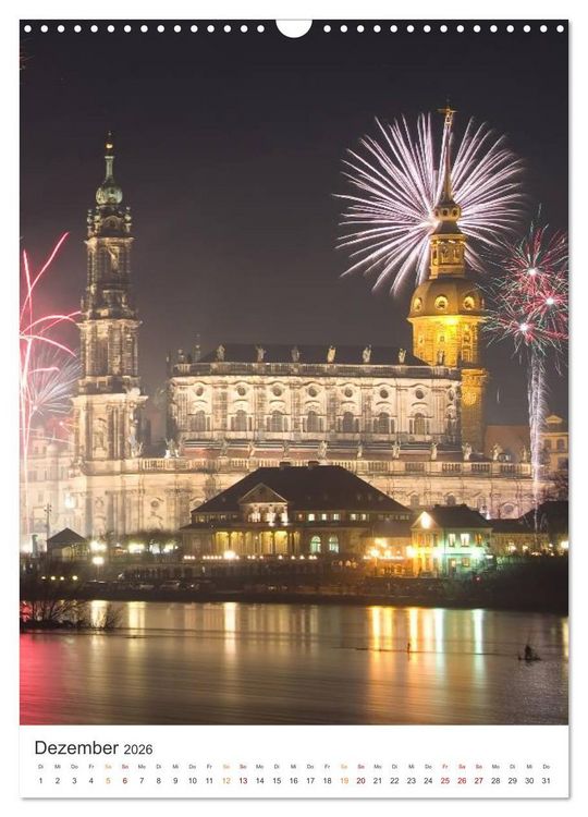 Produktbild: Highlights in Dresden (Wandkalender 2026 DIN A3 hoch), CALVENDO Monatskalender
