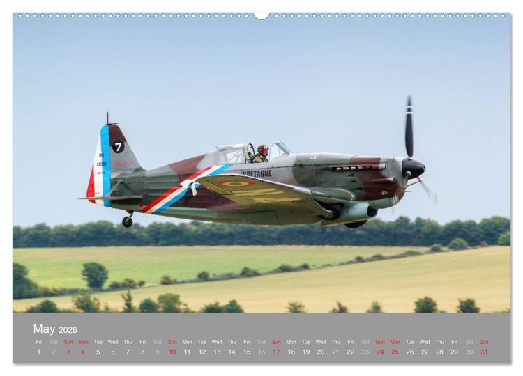 Produktbild: The Flying Legends (High Quality Premium Wall Calendar 2026 DIN A2 landscape),CALVENDO 12 Month Wall Calendar