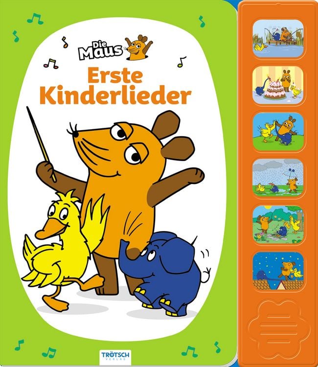Produktbild: Tr&ouml;tsch Die Maus Soundbuch Erste Kinderlieder